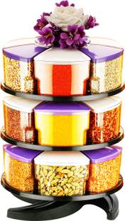 Cronus 360° Spice Jar Masala Jar Spice Box Masala Box Spice Container Masala Container  - 300 ml