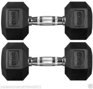 vigor Rubber Coated Professional Hex Dumbbells Fixed Weight Dumbbell