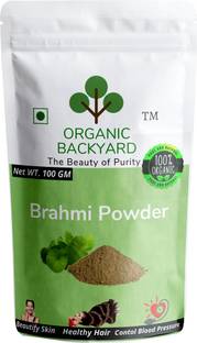 Organic Backyard 100 % Natural Brahmi Leaf Powder for Hair Care