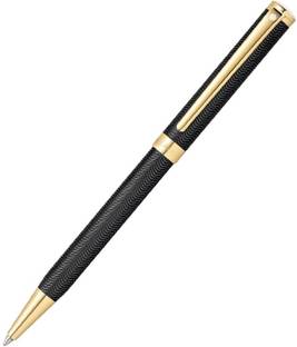 SHEAFFER ENGRAVED MATTE BLACK WITH GOLD TONE TRIM BP Ball Pen