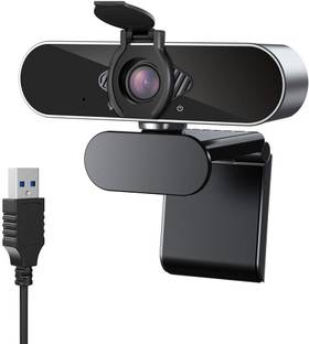 Case U HW1 1080P Webcam with Microphone and Privacy Cover, 360� Rotation Plug and Play USB 2.0/3.0 Computer Camera for Laptop or Desktop HD PC Web-Camera 5 HD  Webcam with Built-In Microphone with Night Vision USB Connectivity