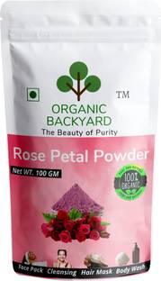 Organic Backyard 100% Natural Rose Petal Powder for Face Care