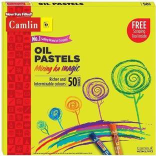 कैमलिन oil pastels 50 shades