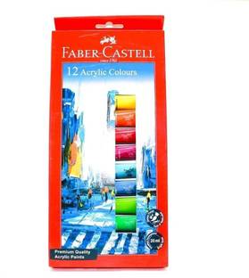 FABER-CASTELL 12 ACRYLIC COLOR SET FOR ARTISTS 20 ML