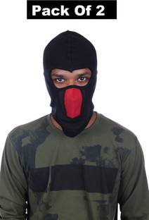 H-Store Black Helmet Skull Cap for Men & Women