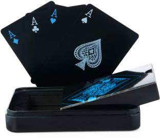 Badshah Gulla Unique Black Pocker Playing Cards Water Proof 100 % Plastic