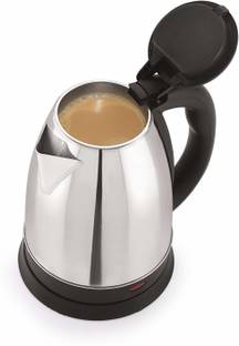 FRAUS Stainless Steel Electric Kettle with Auto Shut Off Multipurpose Extra Large Cattle Electric with Handle Hot Water Tea Coffee Maker Water Boiler, Boiling Milk (Black) (2 Liter) Electric Kettle Electric Kettle