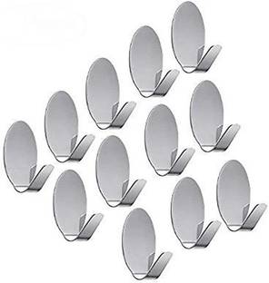 NNJA Small Size Self Adhesive Wall Hanging Hooks Sticker Hook 12 Prongs Hook 12