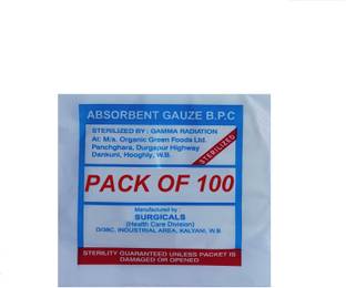 Agarwals Absorbent B.P.C. Gauze Swabs Sterile 90 cm Gauze Medical Dressing