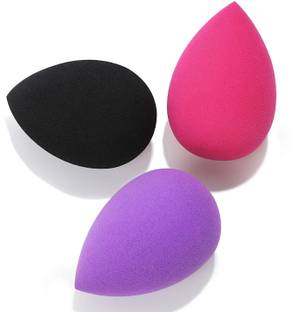 BOLDNYOUNG Beauty Makeup Blending Powder Puff Sponge (Random Color, Multicolor) Pack of 3
