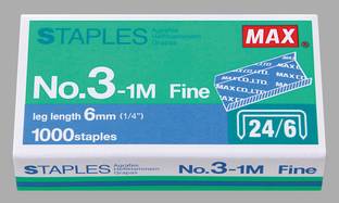 MAX Manual 3-1M (24/6) Round Edge Staple Pin