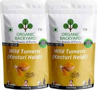 Organic Backyard 100% Natural Wild Turmeric Powder Combo 100gm*2 for Face Care