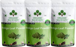 Organic Backyard 100% Natural Indigo Powder Combo 100gm*3 for Hair Care