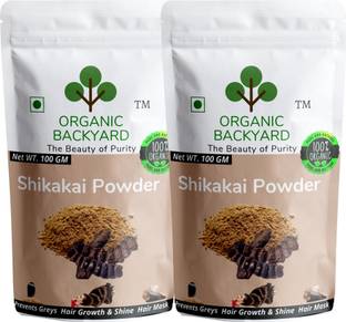 Organic Backyard 100% Natural Shikakai Powder Combo 100gm*2 for Hair Care