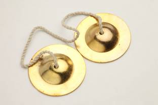 Akshar Tabla Mart 3 inch supar quality manjira cymbal Finger Cymbal