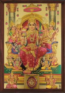 SAI BALAJI ACRALICS Lalitha devi - Tripura sundari mata Religious Frame