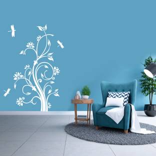 AMAZINGDECOR Wave yard Floret Wall Stencil Reusable Wall Painting Stencil for Home Decoration Wall Stencil Stencil (Pack of 1, Wave yard Floret) Size : - ( 16 X 24 ) Wall stencil Stencil