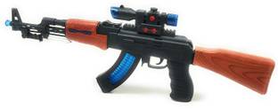 IndusBay Light and sound Musical AK47 PUBG Sub Machine Gun Toy and Laser Projection AK-47 M4 Toy Gun for boys Guns & Darts