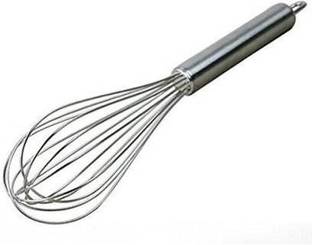 CSKY Stainless Steel Stainless Steel Whisker/ Beater/ Egg Whisk/ Balloon Whisk Stainless Steel Balloon Whisk Hand Whisk Egg Frother-- Stainless Steel French Whip - Handle Milk Egg Beater Whisk Shaker Frother - Kitchen Blend Stainless Steel Balloon Whisk