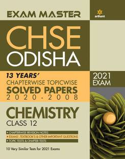 Exam Master Chse Odisha Chemistry Class 12 2020-21