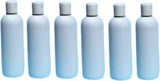 pmps virgin Plastic Empty Bottles with Flip Cap for Shampoo, Lotions 200 ml (Pack of 6) 200 ml Bottle