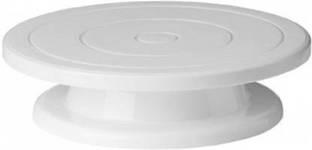 MOONZA Cake Turntable Revolving Cake Decorating Stand Cake Stand Turntable Cake Decoration Turning Table Tool with Scraper Fondant Set Aluminium Cake Mould 1