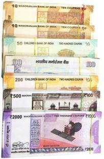 LIYANCE INDIAN FAKE CURRENCY DUMMY NOTE MONEY GAG TOY MULTICOLOR MONEY Gag Toy