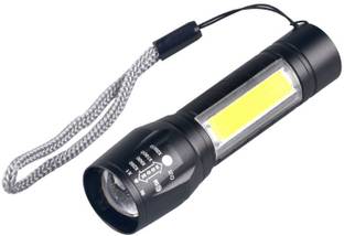 Xezon 2 IN 1 Flashlight and COB Led Waterproof Portable USB Rechargeable 3 Modes Torch Flashlight Torch