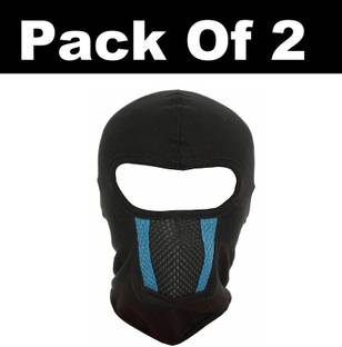 IM UNIQUE Black Helmet Skull Cap for Men & Women