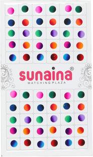 SUNAINA DOUBLE SHADE MATCHING PLAZA SIZE-2 मल्टीकलर बिंदी