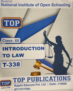 TOP Class 12 NIOS T-338 Introduction to law guide