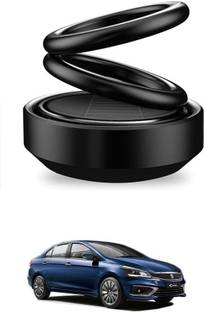 Auto Smart Look ASL1724 Car Solar Ring Air Freshener Double Loop Rotary Air Conditioner Dashboard Air Freshener Perfume Black For Maruti Ciaz Air Purifier