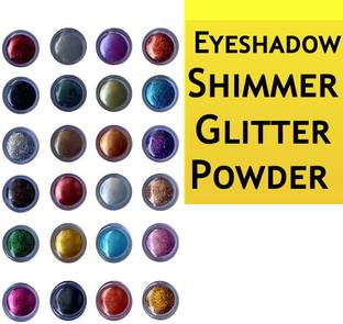 VOZWA 24 Pcs Shining Eyeshadow Shimmer / Glitter Powder 24 g