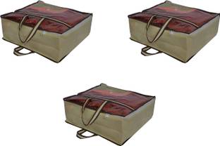 Ankit International Blanket Cover Blanket Cover Designer Underbed Front Trasparent Storage Organizer Blanket Cover Bag ANKT_007