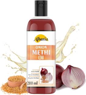 ALBANIA Onion Methi (Fenugreek) Hair Oil For Hair Growth and hair fall control Hair Oil