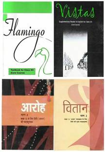 Hindi & English Ncert Class 12, Hindi & English Textbook Class 12, Flamingo And Vistas And Aaroh -2 And Vitan-2 New Original Book