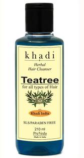 KHADI Organic Tea Tree Shampoo Natural & Herbal Best Anti Hair Fall Shampoo Sls & Paraben Free