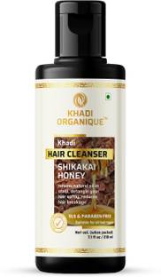 khadi ORGANIQUE Herbal Shikakai Honey Shampoo (Hair Cleanser) No SLS & Paraben