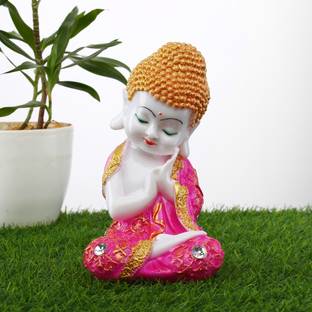 Flipkart SmartBuy HomeDecor Showpiece Beautiful Lord Meditating Position Monk Statue For Good Luck Decorative Showpiece  -  19 cm
