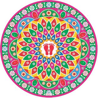 god & god's 41 cm Diwali Rangoli Sticker 804 Self Adhesive Sticker