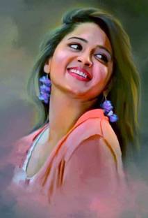 Anushka Shetty Photo Paper Poster Fine Art Print