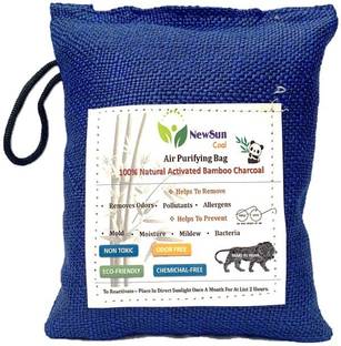 Newsun Room Activated Bamboo Charcoal Air Purifying Bag, Air Purifier for Car, Rooms, Home, Pets, Shoes, Blue. Pack of 1-200gram Humidifier