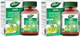Dabur Amla Tablet Improves Immunity and Beneficial for Eyes (Pack of 2)