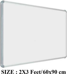 VRAI 2x3 Feet Premium Quallity (Non-Magnetic) Whiteboard | Green Chalk Board Surface On Back SIde | Nova Aluminium Frame Finishing | Best For Office & Study Green, Green board