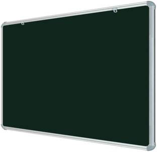 Homedmart 2x3 Feet Super Nova Glosssy Surface Whiteboard (Non-magnetic) | Green Chalk Board Surface On The Back Side | Aluminium Frame Finishing | Ghost Marks Free Smooth Surface White, Green board