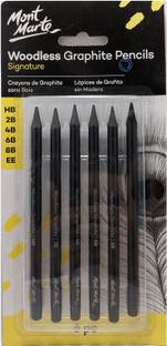 Mont Marte HB, 2B, 4B, 6B, 8B & EE Pencil