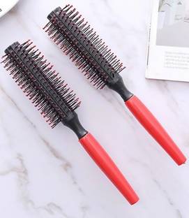 LOWPRICE Round hair Brush (Color May Vary) pack of 2