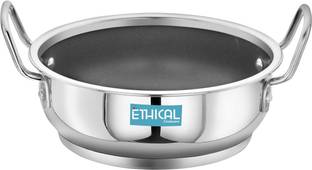 Ethical Premium Series Of Stainless Stell Encapsulated Non Stick kadhai. Kadhai 26 cm diameter 3.5 L capacity