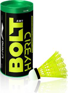 LI-NING Bolt Hybrid (3 in 1) Nylon Shuttle  - Yellow