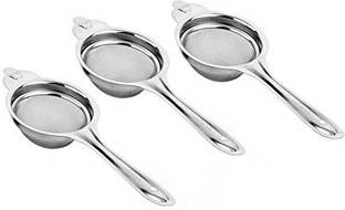 Rudrisha 3 Pes Taj Stainless Steel Tea & Coffee Strainer |Tea Maker |Tea Filter| Chalni Tea Strainer